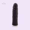 Black Silicone Penis Sleeve Penis Extender Male Enlarger