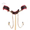 Bondage Collar Leash Wrist Cuffs Nipple Clamps Restraints BDSM Set India