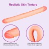 Classic Black Double-Ended Dildo Cock Realistic Penis For Lesbians Men And Women Masturbation