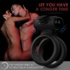 Cock Ring India Double Vibrating Ring Erection Enhancing Sex Toy for Man Couples