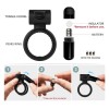 Cock Ring India Double Vibrating Ring Erection Enhancing Sex Toy for Man Couples