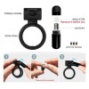 Cock Ring India Double Vibrating Ring Erection Enhancing Sex Toy for Man Couples
