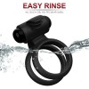 Cock Ring India Double Vibrating Ring Erection Enhancing Sex Toy for Man Couples