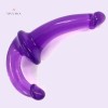 Crystal Double Ended Strapless Dildo Transparent Revolver Dildo Lesbian Sex In India