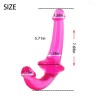 Crystal Double Ended Strapless Dildo Transparent Revolver Dildo Lesbian Sex In India