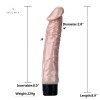 9.3 Inch 24CM Dildo Vibrator India Flesh/Brown