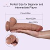 Double Layer Silicone Penis Dildo Realistic and Flexible Female Sexy Toy