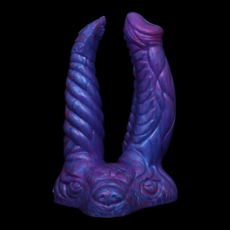 Gemini - Fantasy Dildo - Sex toy - Adult Toy - Double Dildo Blue Demon - Astrology - Zodiac Dildo