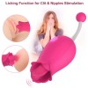 Female Masturbation India 2 in 1 Tongue Stimulator Vaginal Breast Nipple Massager Orgasm Adult Sex Toy 