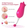 Female Masturbation India 2 in 1 Tongue Stimulator Vaginal Breast Nipple Massager Orgasm Adult Sex Toy