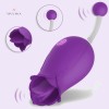 Female Masturbation India 2 in 1 Tongue Stimulator Vaginal Breast Nipple Massager Orgasm Adult Sex Toy 