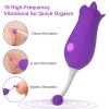 Female Masturbation India 2 in 1 Tongue Stimulator Vaginal Breast Nipple Massager Orgasm Adult Sex Toy 