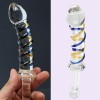 Glass Dildo Vaginal G-spot Crystal Penis Anal Beads Plug Butt Plug Adult Toy