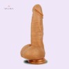 8.2 Inch 21CM Golden Realistic Dildo Penis Cock Online India Sex Toy