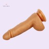8.2 Inch 21CM Golden Realistic Dildo Penis Cock Online India Sex Toy