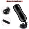 Hands Free Masturbation Vibrating India Masturbation Toys Adjustable Strong Suction Cup Realistic Male Stroker