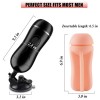 Hands Free Masturbation Vibrating India Masturbation Toys Adjustable Strong Suction Cup Realistic Male Stroker