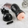 Hands Free Masturbation Vibrating India Masturbation Toys Adjustable Strong Suction Cup Realistic Male Stroker