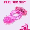 India Pink Vibrating Cock Ring Cheap Free Sexy Toy