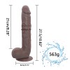 11 Inch 28CM Indian Big Dildo Cock Adult Sex Toys Black/Brown/Flesh