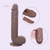 11 Inch 28CM Indian Big Dildo Cock Adult Sex Toys Black/Brown/Flesh