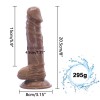 8.3Inch 21CM Indian Brown Big Dildo Dick Adult Sex Toys