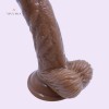 Jelly Dildo Dong Cock with Balls & Suction Cup Sexy Toy Female