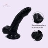 Jelly Dildo Dong Cock with Balls & Suction Cup Sexy Toy Female