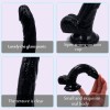 Jelly Dildo Dong Cock with Balls & Suction Cup Sexy Toy Female