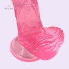 Jelly Dildo Dong Cock with Balls & Suction Cup Sexy Toy Female