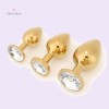 Jeweled Plug Golden Princess Plug 3 Pieces Set India