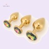 Jeweled Plug Golden Princess Plug 3 Pieces Set India