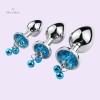 Jeweled Plug Princess Plug 3 Pieces Set India Steel Plug