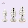 Jeweled Plug Spiral Princess Plug 3 Pieces Set India Steel Plug