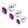 Jeweled Plug Stainless Steel Plug India 3 Pieces Multi Color