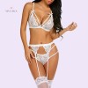 Lace Teddy Strap Babydoll Bodysuit With Garter Belts Indian Sexy Lingerie