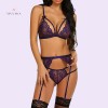 Lace Teddy Strap Babydoll Bodysuit With Garter Belts Indian Sexy Lingerie