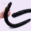 Lesbian Silicone Double Sided Dildo for Women Flexible Double Dong Vaginal G-spot and Anal Play