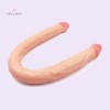 Lesbian Silicone Double Sided Dildo for Women Flexible Double Dong Vaginal G-spot and Anal Play