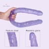 Lesbian Silicone Double Sided Dildo for Women Flexible Double Dong Vaginal G-spot and Anal Play