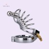 Male Bondage Chastity Cage Device Stainless Steel Penis Ring Cock Cage 