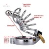 Male Bondage Chastity Cage Device Stainless Steel Penis Ring Cock Cage 