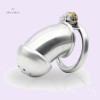 Male Chastity Devices Silver Steel Cage Little Prisoner Metal Cage