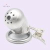Male Chastity Devices Silver Steel Cage Little Prisoner Metal Cage