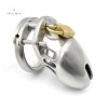 Male Chastity Lock Silver Metal Small Jailhouse Cock Penis Metal Cage