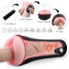 Male Masturbator Cup India Realistic Vagina Stroker Rechargeable with 10 Vibration Modes Man Masturbation