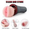 Male Masturbator Cup India Realistic Vagina Stroker Rechargeable with 10 Vibration Modes Man Masturbation