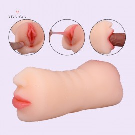 Male Masturbators Pocket Pussy Vagina and Mouth Double Ends for Oral Blow Job Masurbation Sex Toys for Male Male Masturbators Pocket Pussy Vagina and Mouth Double Ends for Oral Blow Job Masurbation Sex Toys for Male