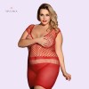 Mesh Hollow Out Mini Red Fishnet Bodysuit Online Lingerie Shopping India