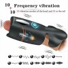 Penis Training 10 Modes India Sexual Endurance Handheld Liquid Silicone Vibrating Male Masturbator Waterproof 